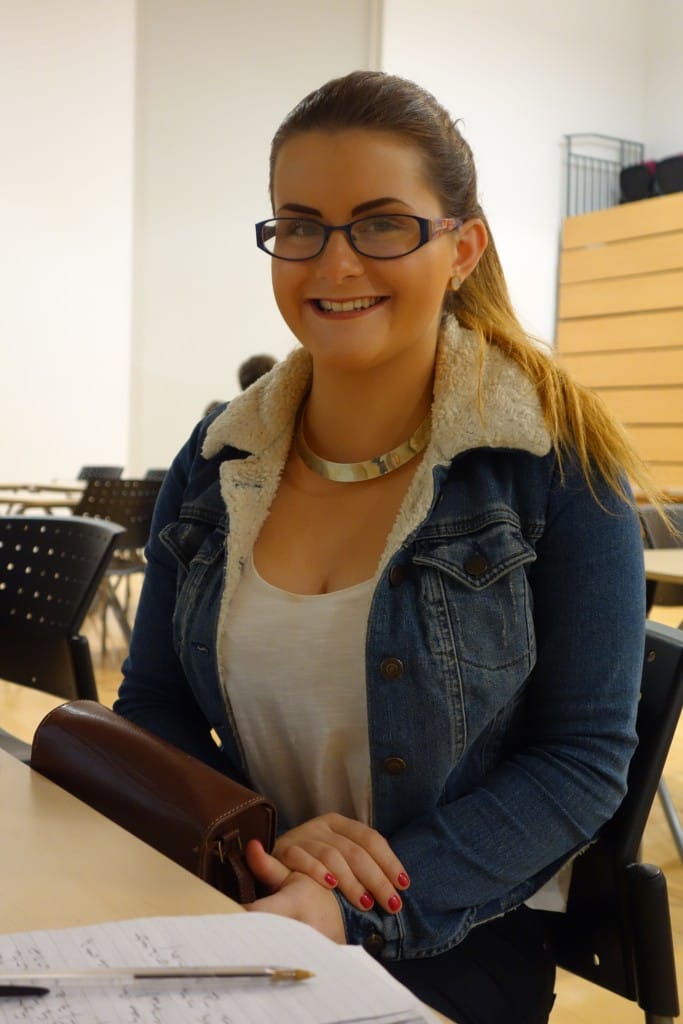 Stockton Riverside College Business student Bethany Robson