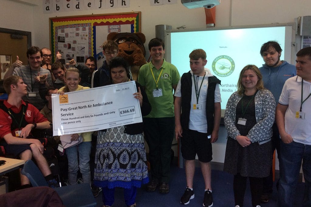 Students’ donation flies high with charity