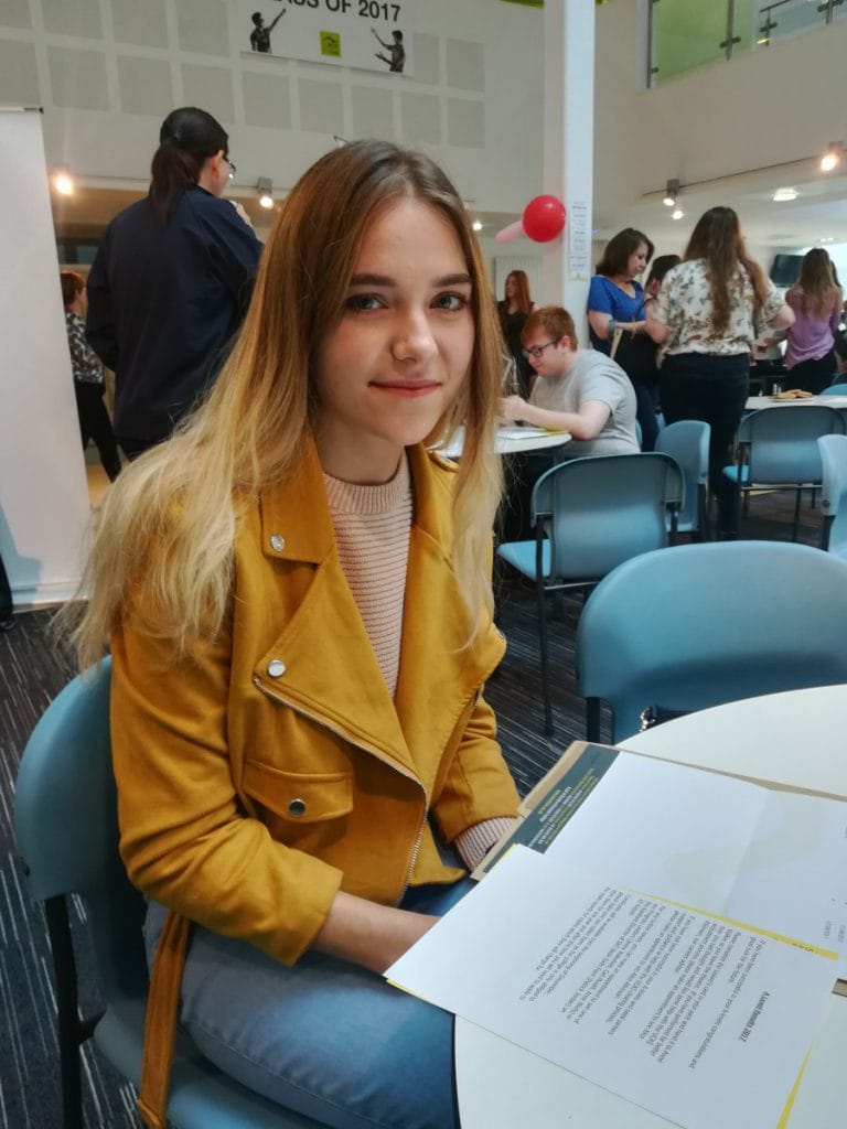 Clare is celebrating A level success