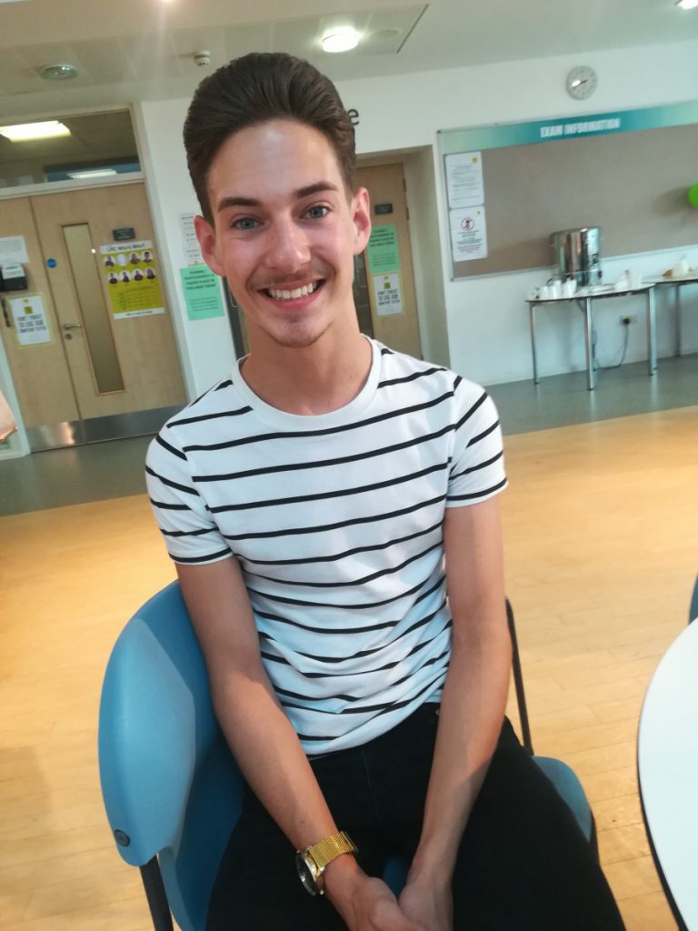 Danny secures first choice university place